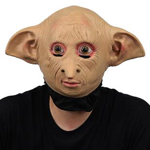 万圣节精灵面具舞会派对尖鼻子大眼睛搞怪面罩哈里波特电影多比