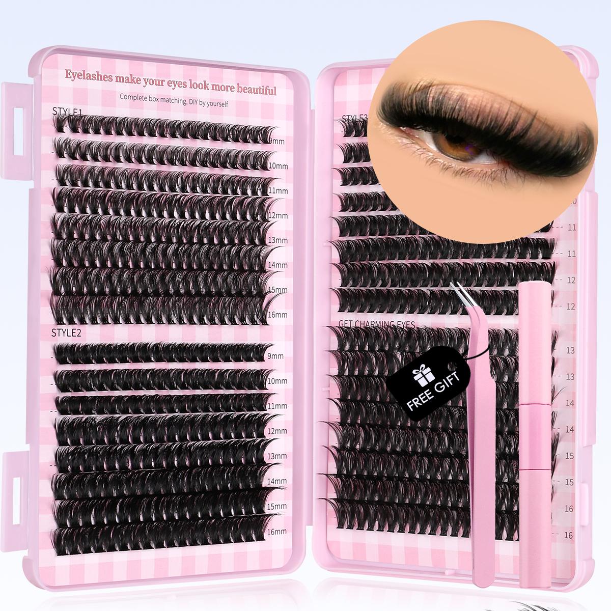 GROINNEYA【舞台辣妹】高级质感D翘度亚裔辣妹单簇浓密卷翘睫毛