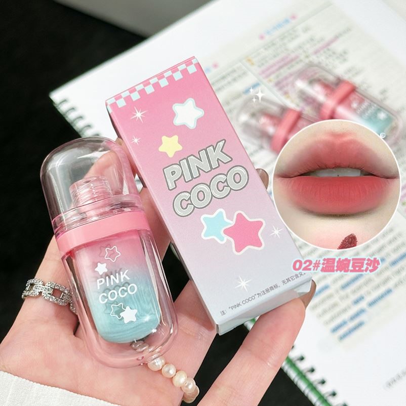 pink coco幸运星雾面唇釉显白口红哑光不易沾杯唇彩学生小众品牌