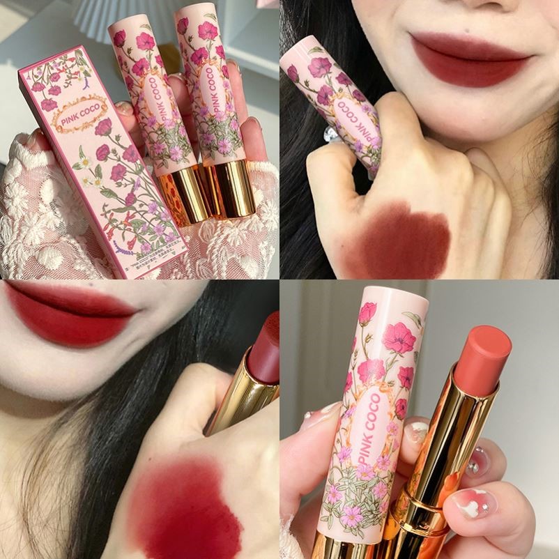 PINKCOCO绚丽绮梦雾面口红复古本命口红港风彩妆唇膏显白学生平价