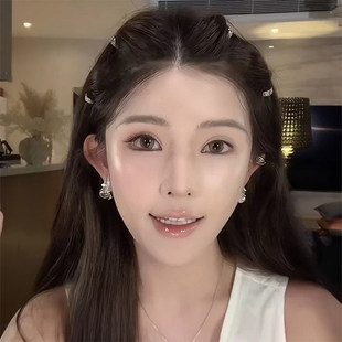 高颅顶圆形金属发扣刘海发夹女前额头发小夹子侧边夹碎发发卡头饰