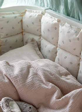 丹麦 Sebra 床围趣味图案亲肤棉品婴儿床围栏软包配件360*26cm