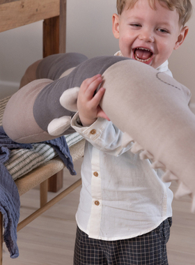 Sebra婴儿鳄鱼抱枕多功能靠枕床围孕妇枕安抚枕婴儿床围栏软包