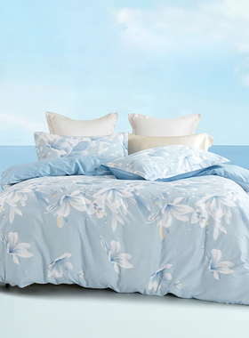 红秀世纺HX2403-C006 200*230cm 床品套件（计价单位：套）淡蓝色