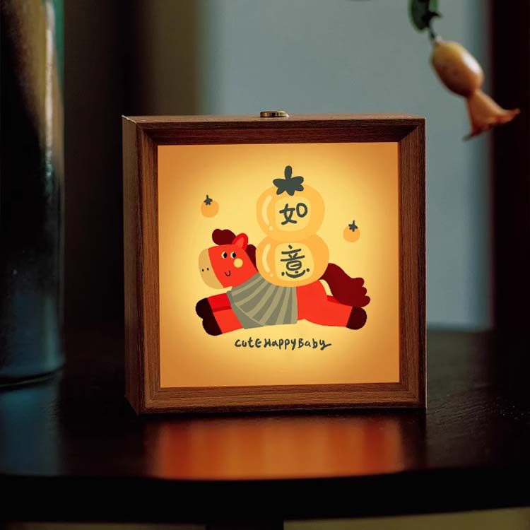 新春春节可爱卡通小马小夜灯创意装饰小夜灯桌面摆件节日装饰,节庆用品/礼品,文化创意纸雕灯,淘宝优惠券,粉丝福利购,淘宝优惠卷