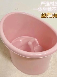 儿童洗澡桶宝宝泡澡桶婴儿加厚可坐浴桶浴盆家用浴缸大号小孩澡盆