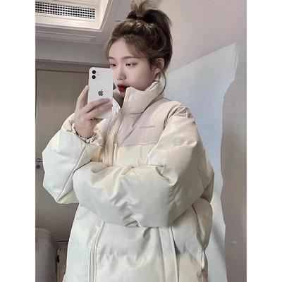 英国DHWA短款pu皮面免洗羽绒服女冬季白鸭绒外套女高级感