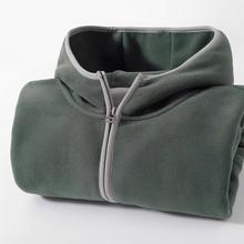 VSEAZMA好穿的不得了！330g重磅双面摇粒绒开衫连帽卫衣男女秋冬