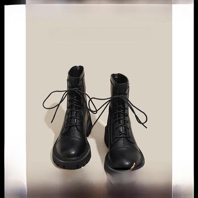 CAMILA KSENIA官方店2025新款马丁靴女秋季英伦厚底内增高短靴