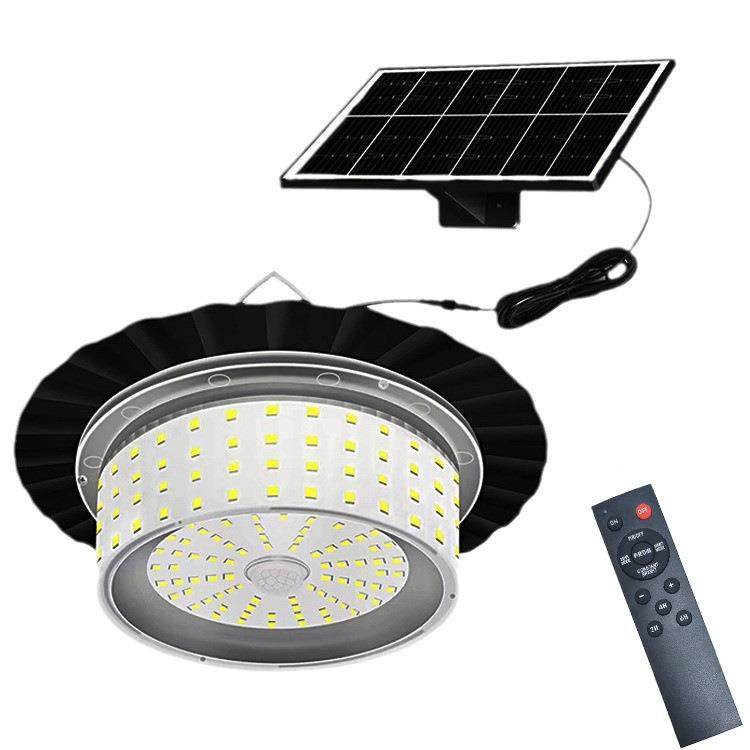 太阳能244LED环形吊灯庭院花园别墅路灯360度户外太阳能照明灯