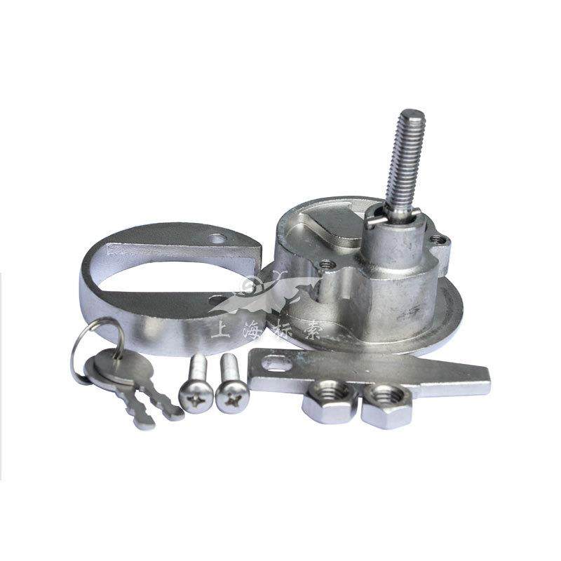 316不锈钢圆型平面锁井盖锁房车车用地板锁镜面暗拉手拉环防水锁,基础建材,机械门锁,淘宝优惠券,粉丝福利购,淘宝优惠卷