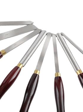 8PCS红柄木工车刀套装铣刀车刀厂家木盒装木工雕刻车刀工具