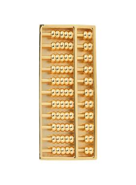 纯黄铜密底大算盘家居饰品创意铜摆件加工书房桌面布置装饰