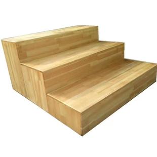 厂家供应多功能实木合唱台板式指挥台演讲台三层音乐教师合唱台