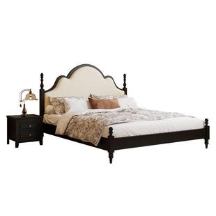 美式实木床复古双人.5米中古风法式床简约软包主卧高端储物婚床