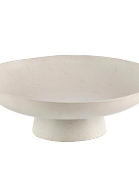 简约圆形果盘摆件样板间苹果梨客厅茶几家用桌面收纳盘托盘装饰品