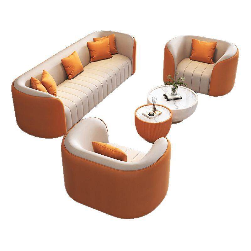 北欧实木办公室沙发茶几组合家用客厅休闲沙发椅会客简约洽谈桌椅,商业/办公家具,沙发,淘宝优惠券,粉丝福利购,淘宝优惠卷