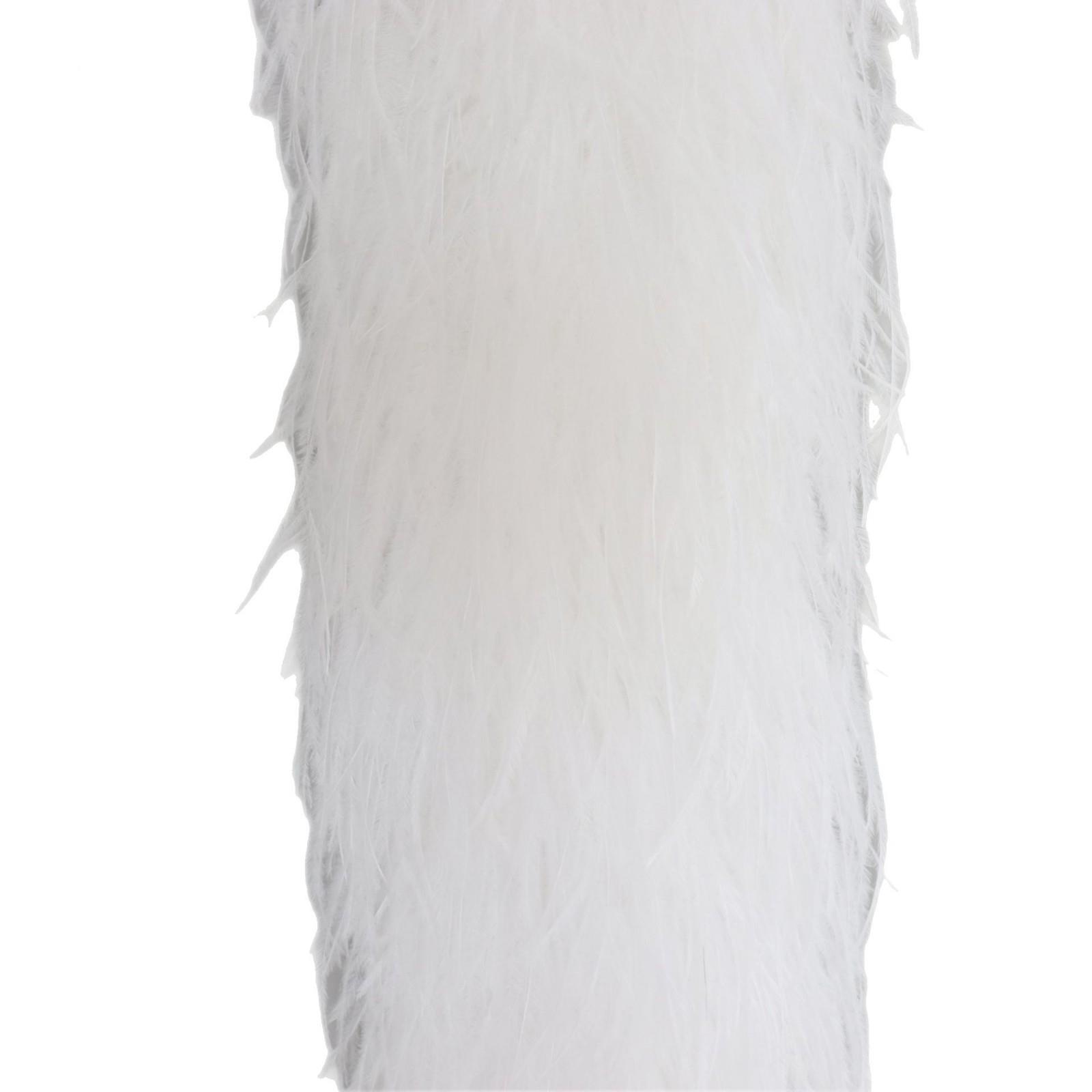 5-1WBK8c层m长羽款加厚鸵鸟毛条服装白色毛1条辅料装饰多鸵鸟毛毛