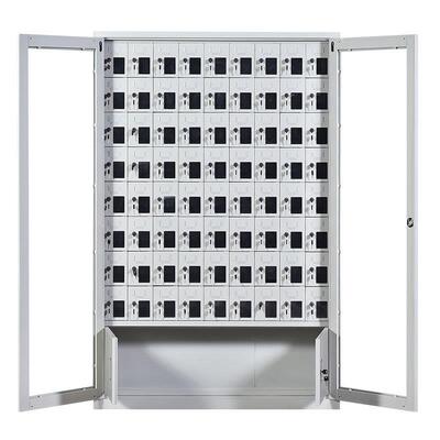 手机存放柜带锁对讲机充电柜学校考场手机寄存柜多门玻璃寄存柜子