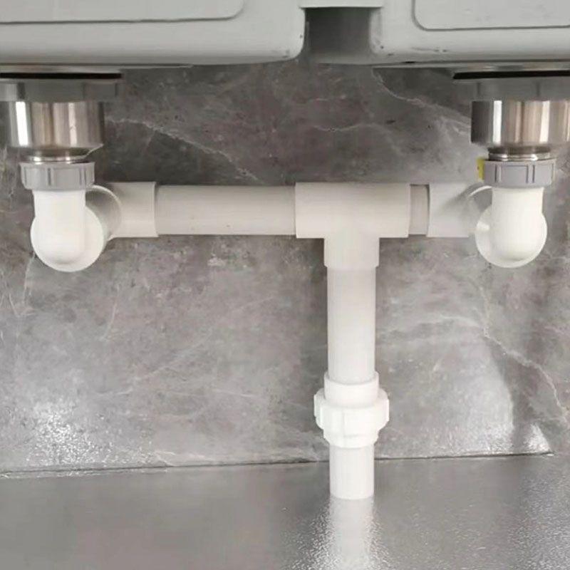 水槽软管换塑料硬管螺牙接头 厨房洗菜盆下水PVC管变径螺纹转接头