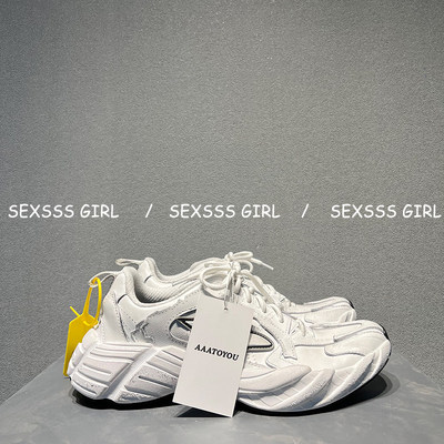 【SXS】渠道品！25SS新款做旧巴黎运动老爹鞋女男复古系带休闲鞋