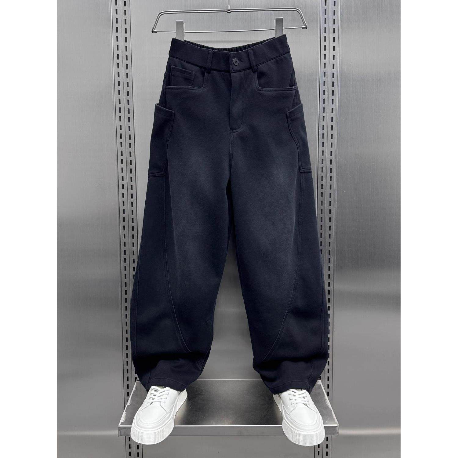 it Afternnaths潮牌！美式直筒阔腿卫裤男宽松大码运动休闲春秋季