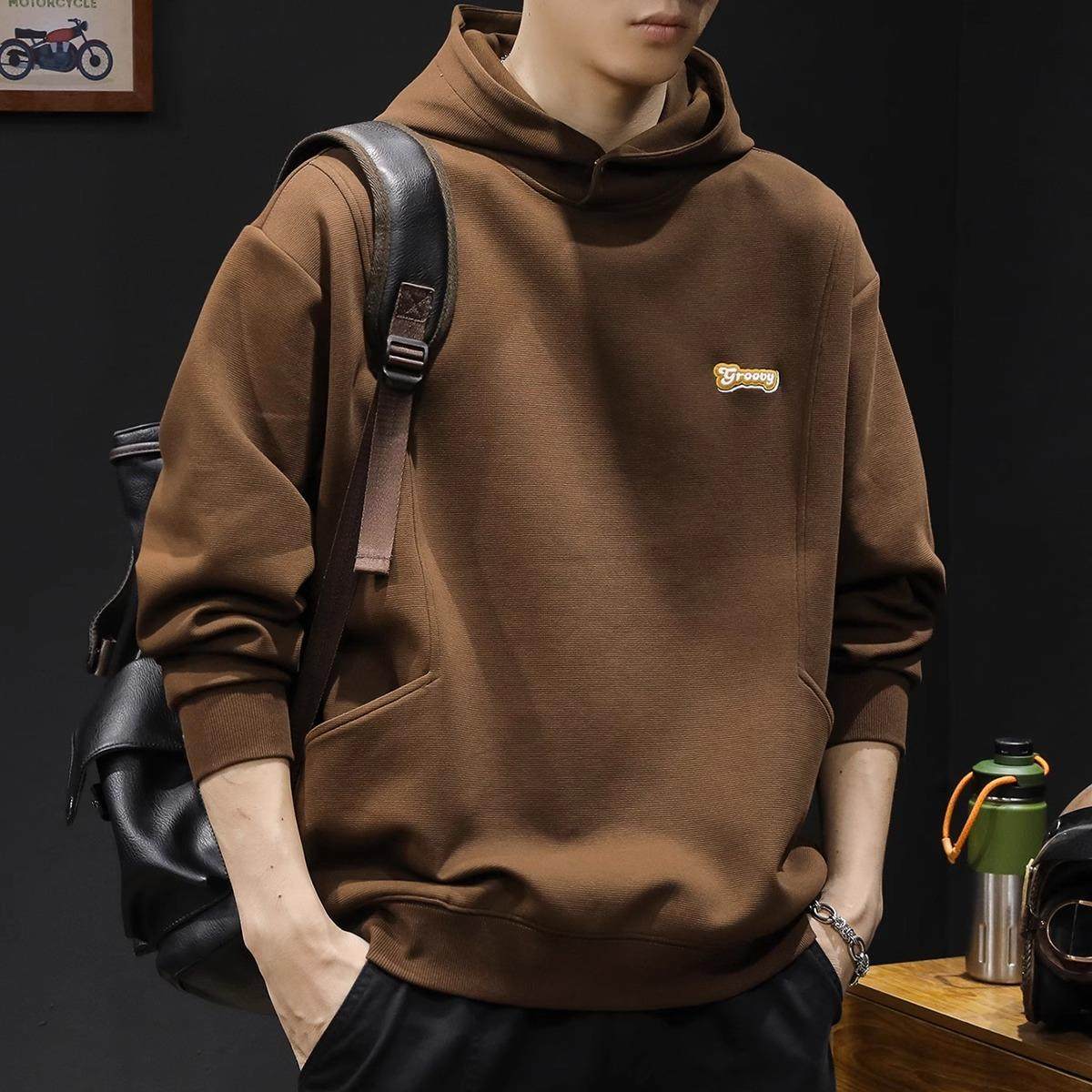 it Afternnaths潮牌！重磅美式连帽运动衫男士外套宽松大尺码休闲