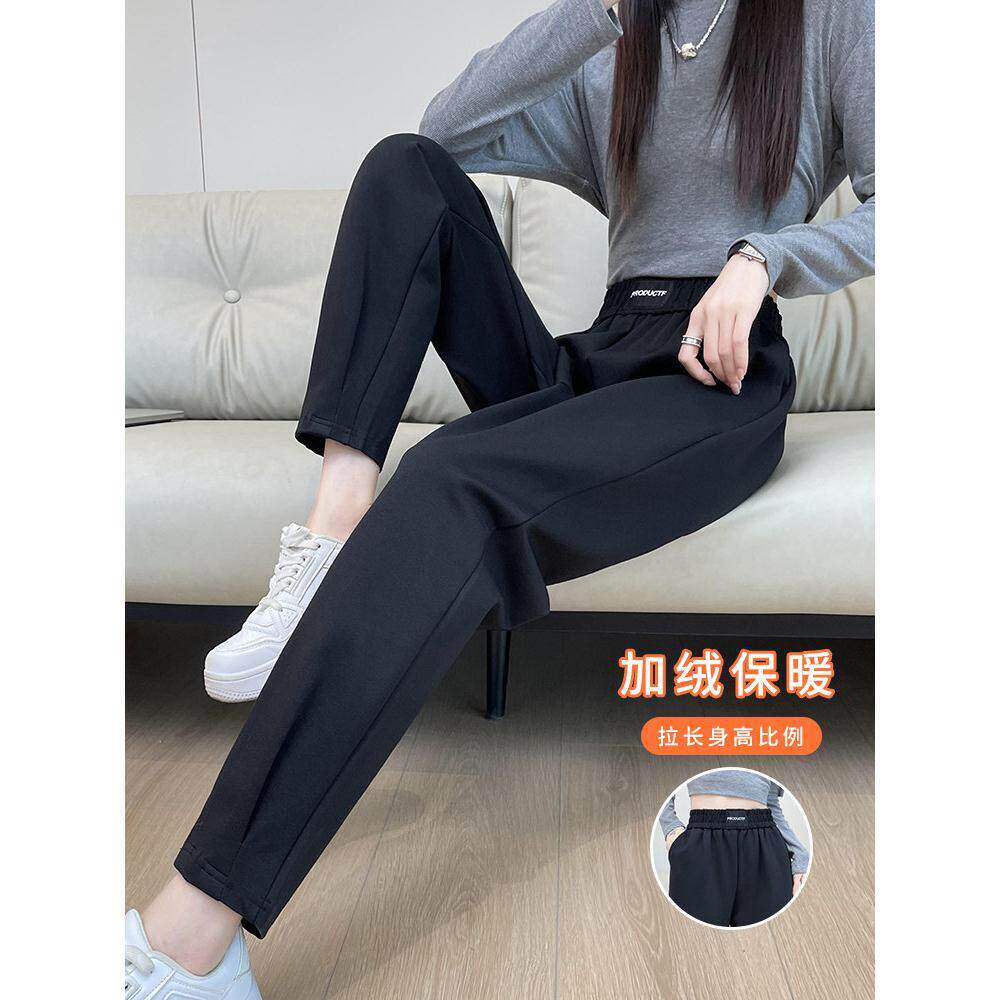 爆款萝卜哈伦裤女春秋冬加绒裤子女2026新款女士小脚休闲裤运动裤