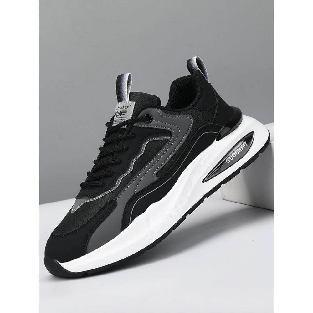 男鞋夏季透气2025新款网面软底运动鞋百搭休闲 鞋男增高厚底老爹