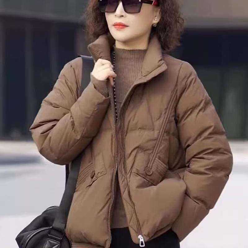 白鸭绒羽绒服女短款2025冬季新款轻薄时尚小个子立领面包服外套,女装/女士精品,羽绒服,淘宝优惠券,粉丝福利购,淘宝优惠卷