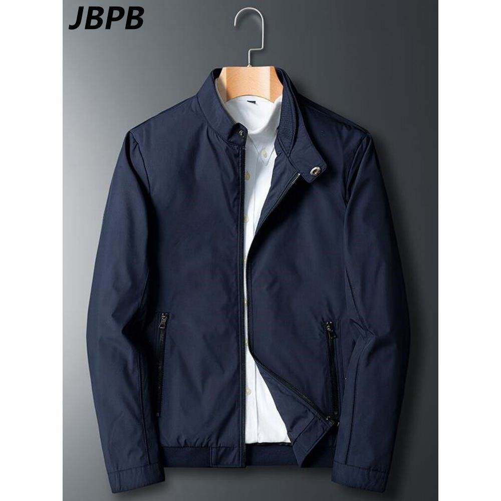 JBPB品牌专柜行政外套男春秋季2025新款高端商务休闲男士立领夹克