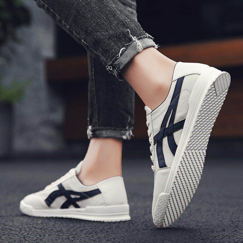 潮牌男鞋夏季2025新款透气时尚潮流休闲 鞋百搭运动板鞋男士小白