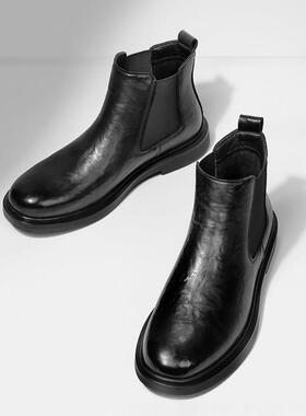 ECTOR HARDEN轻奢品牌马丁靴男真皮英伦风商务休闲高帮中筒短靴潮