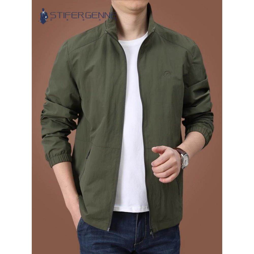STIFER GENNE飞行员夹克外套男春秋季2025新款户外工装男士冲锋衣
