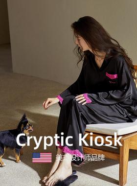 Cryptic Kiosk轻奢风真丝睡衣女2025年春秋季新款长袖女士家居服