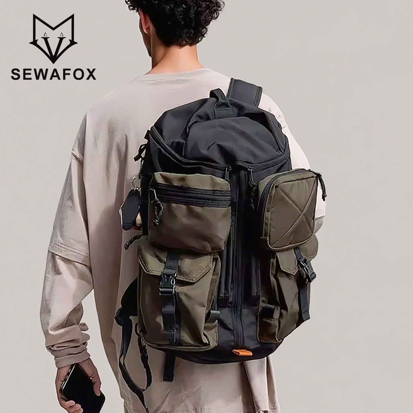 男士背包旅游轻便徒步登山包多功能运动书包电脑包户外双肩包男款