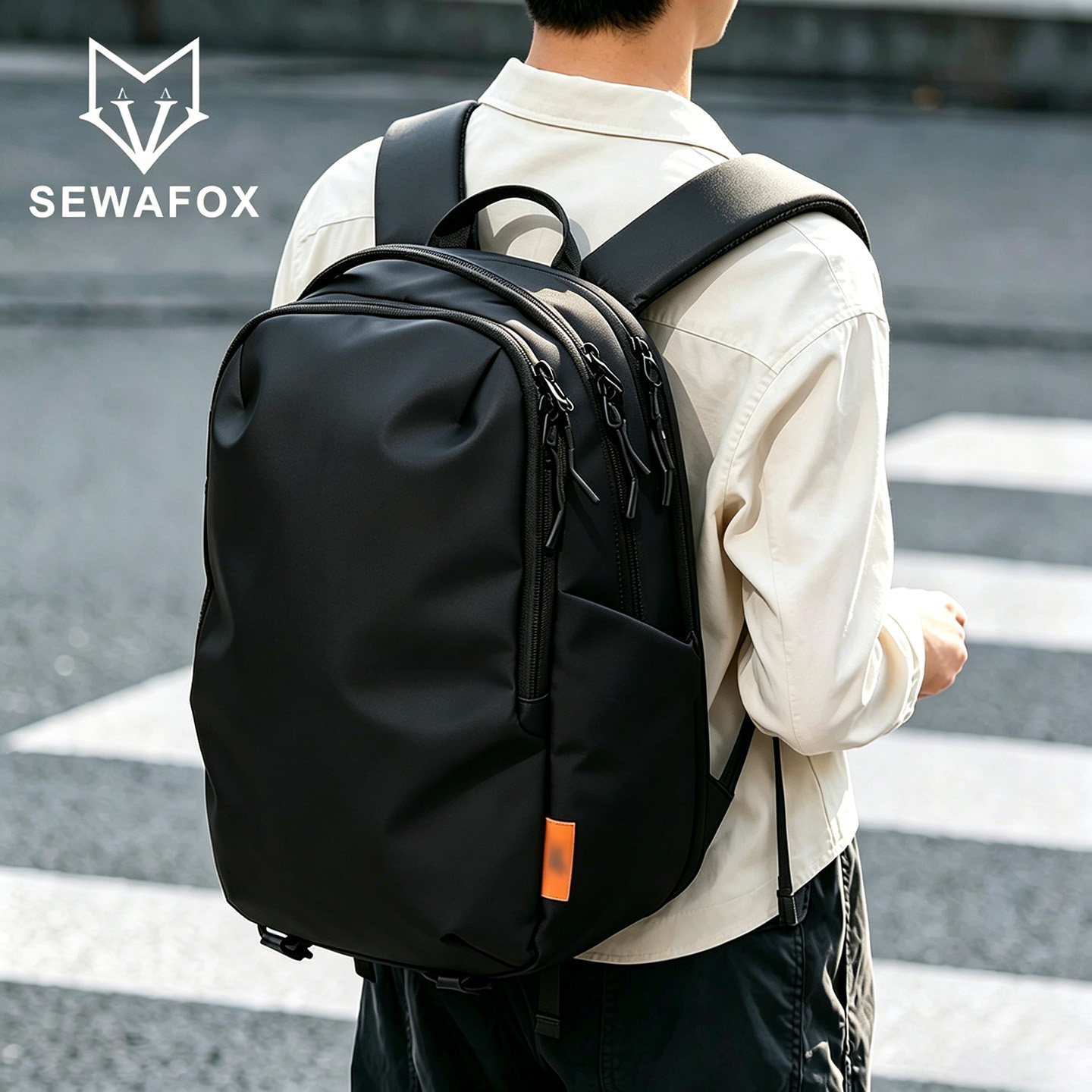 SEWAFOX双肩包男内里容量巨装