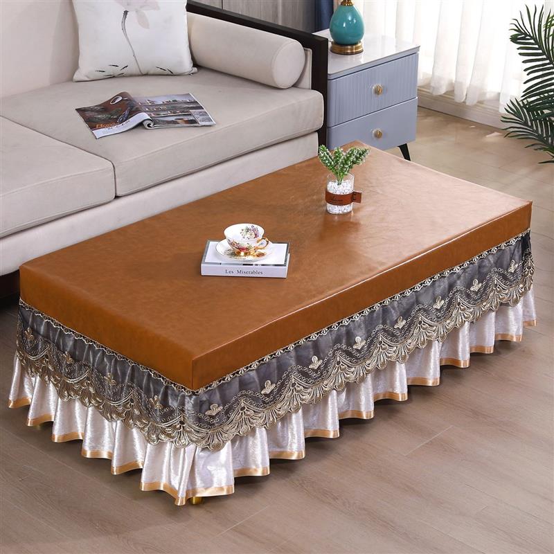 茶几专用桌布皮革防水防油可擦长方形茶几桌布2025款茶几餐桌罩套
