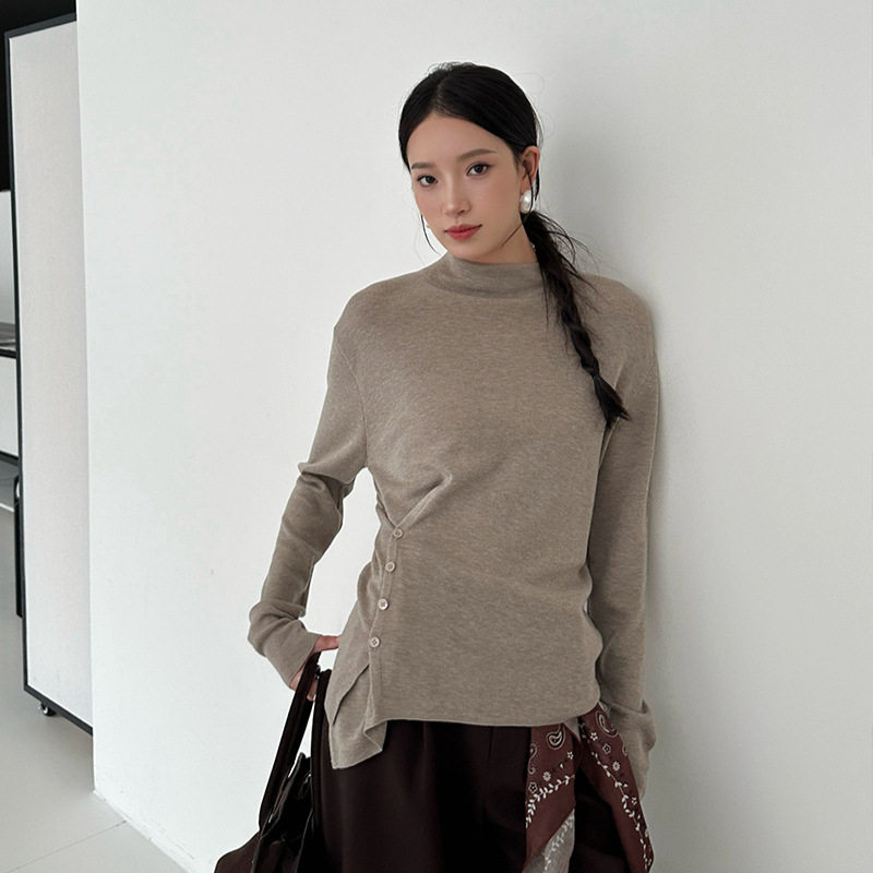 爱姐ELSISSI设计感不规则掐腰针