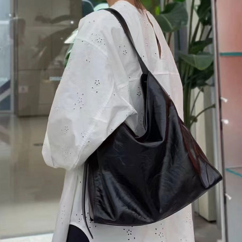 爱姐家腋下包女2025春夏新款牛皮