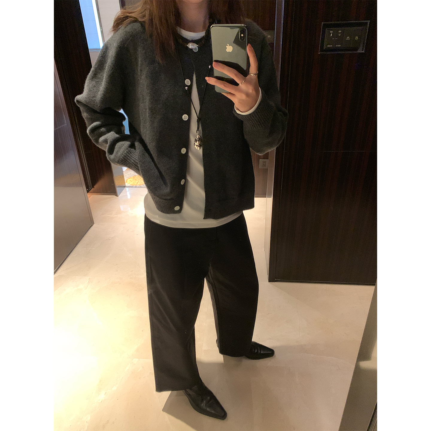 FOCUS ON CC 休闲基础针织开衫