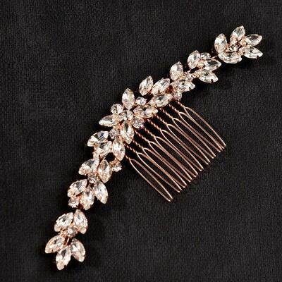 Bridesmaid Crystal Clips Comb Alloy Diamante Hair Combs for