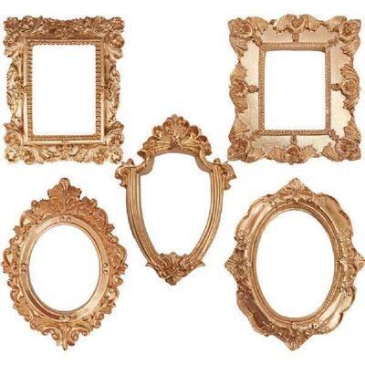 5 Pcs Mini Photo Frame Black Picture Frames Decor Vintage