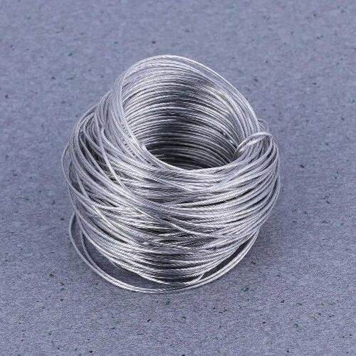 30.5M Steel Cable Picture Hanging Wire 20 Sets Hooks Wall