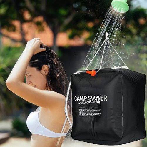 Water Bag 40L Solar Outdoor Shower Bag Portable Camping