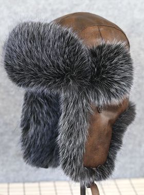 VISON 新款雷锋帽加厚保暖防寒冬棉帽东北毛帽子男女户外骑车钓鱼