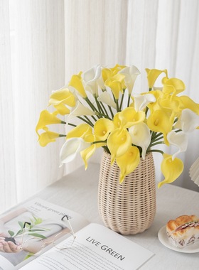 PU迷你马蹄莲仿真花速卖通假花手捧花家居装饰MW01501