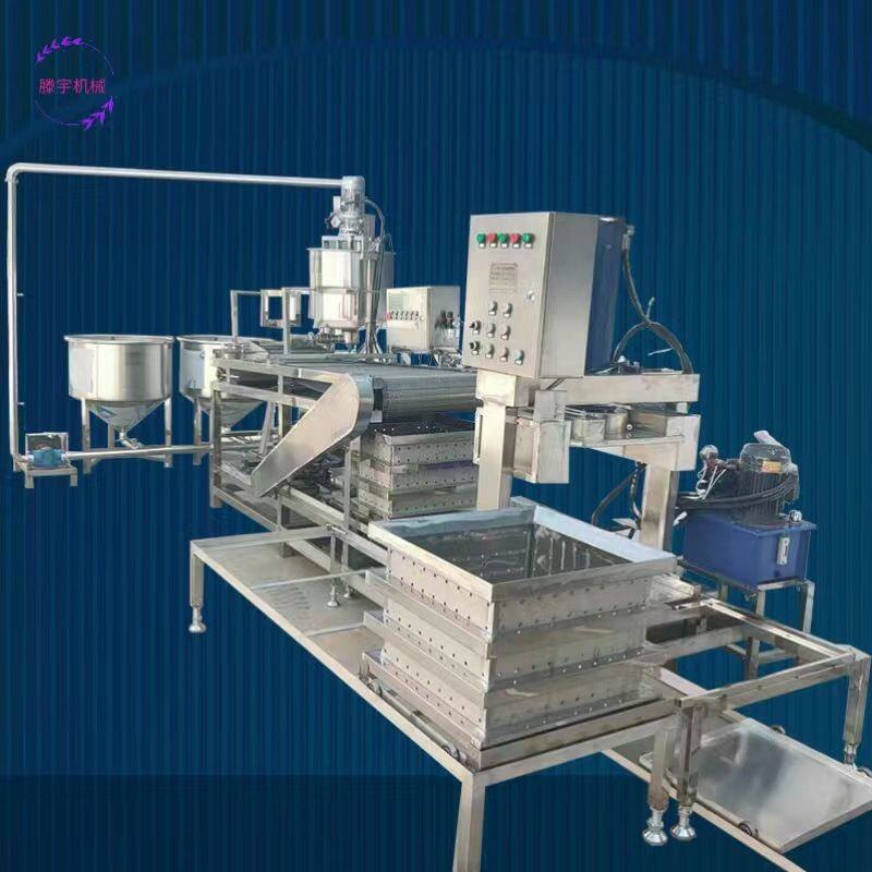 豆腐皮机商用千张豆皮机器三联磨浆机自动化生产设备