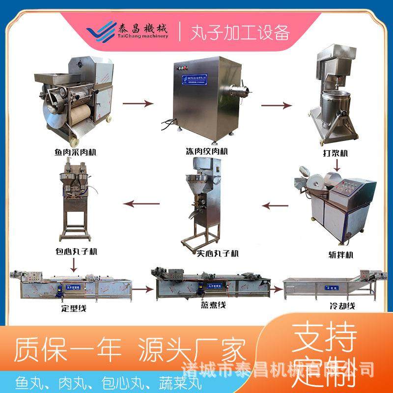 全自动包心鱼丸生产成套设备商用鱼丸成套流水线潮汕牛肉丸机器,清洗/食品/商业设备,肉制品加工设备,淘宝优惠券,粉丝福利购,淘宝优惠卷