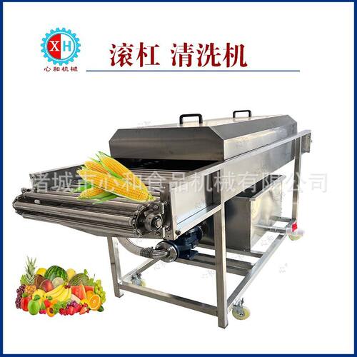 果蔬气泡清洗机 苹果草莓车厘子葡萄高压喷淋清洗设备 心和